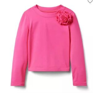Janie and Jack 100048655 Pink Recycled Rosette Rash Guard size 12-18 m NWT